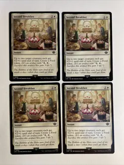 4x Mtg Lord Of The Rings Second Breakfast NM Magic The Gathering - Image 1