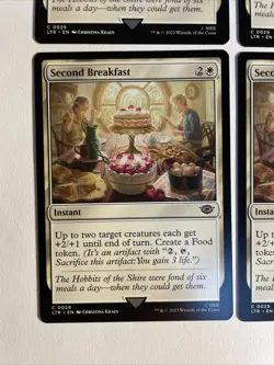 4x Mtg Lord Of The Rings Second Breakfast NM Magic The Gathering - Image 2