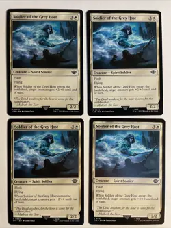 4x Mtg Lord Of The Rings Soldier Of The Grey Host NM Magic The Gathering - Image 1