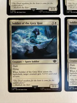 4x Mtg Lord Of The Rings Soldier Of The Grey Host NM Magic The Gathering - Image 2