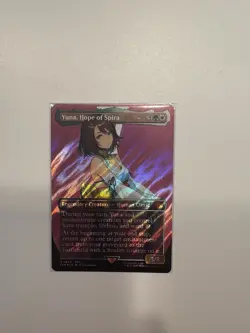 Yuna, Hope of Spira (Borderless) (Surge Foil) Final Fantasy MTG Foil - Image 1