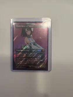 Yuna, Hope of Spira (Borderless) (Surge Foil) Final Fantasy MTG Foil - Image 2