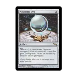 WOTC MtG Mirrodin Mesmeric Orb (R) (Foil) EX - Image 1