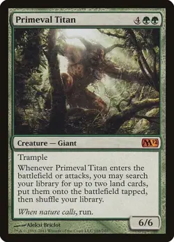 MTG NM English Primeval Titan Magic 2012 M12 - Image 1