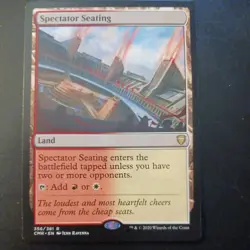 Mtg Spectator Seating NM/M Commander Legends Regular Rare Land Card - Image 1