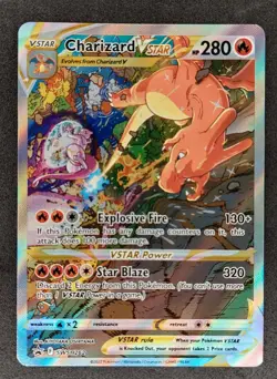 2022 Pokemon Black Star Promo SWSH262 Charizard Vstar Full Art - Image 1