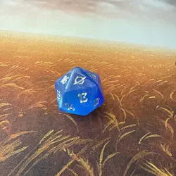 Space Blue Die MTG Edge of Eternities SpinDown Life Counter D20 32mm Spin Down - Image 1