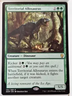 Territorial Allosaurus - Dominaria - Magic the Gathering MTG Nice! - Image 1