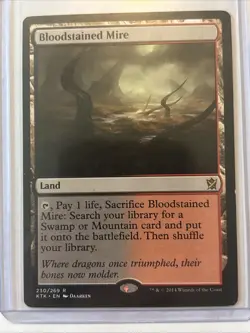 MTG Magic the Gathering Card LP - Bloodstained Mire - Image 1