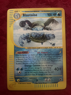 Pokemon TCG Blastoise Reverse-Holo 4/165, Expedition (NM) - Image 1