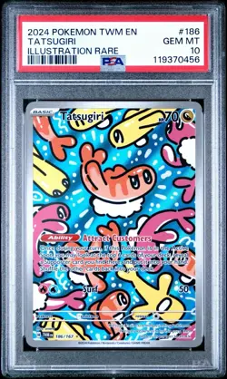 2024 Pokemon Twilight Masquerade - Tatsugiri No. 186 PSA 10 - Image 1