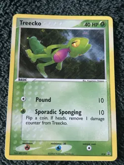 Treecko - 016 - Pokemon Wizards Black Star Promo Card Holo NM 🌀 Swirl - Image 1