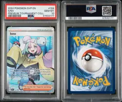PSA 10 IONO 124 BLACK STAR PROMO PREMIUM TOURNAMENT COLLECTION POKEMON TCG - Image 3