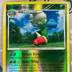 Roserade 13/130 Reverse Holo Rare Diamond & Pearl Base Set Pokemon Card LP - Image 2