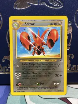 Scizor 29/75 Neo Discovery Non-Holo Pokemon Card NM - Image 1