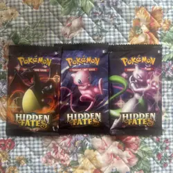 Lot Of 3 Pokemon Sun & Moon Hidden Fates Booster Packs Factory Sealed - Image 1