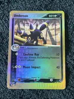 Umbreon - 24/100 - Pokemon Ex Sandstorm Reverse Holo LP/MP - Image 1