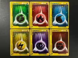6 SET! Many Swirls! McDonald's Energy Complete Holo Japanese Pokemon Cards EX - Image 1