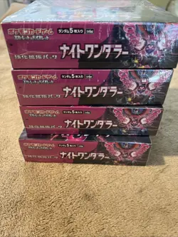 Pokemon TCG * Night Wanderer Booster Box Factory Sealed Japanese * US Seller - Image 2