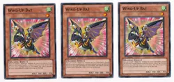 3x Wind-Up Bat - PHSW-EN025 Yugioh Yu Gi Oh! 3 x3 Playset 1st Edition - Image 1