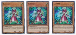 3x (M/NM) - Latency - FIGA-EN035 - Super Rare - 1st Edition YuGiOh - Image 1