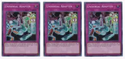 3x (M/NM) - Universal Adapter - FLOD-ENSE4 - Super Rare - Limited Edition YuGiOh - Image 1