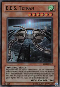 Yugioh B.E.S. Tetran EEN-EN017 Super Rare LP - Image 1