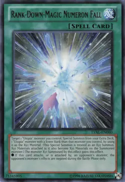 Yugioh Rank-Down-Magic Numeron Fall LVAL-EN060 Rare NM - Image 1