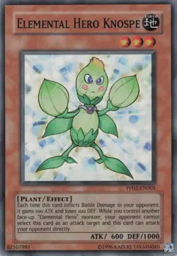 Yugioh Elemental HERO Knospe PP02-EN005 Super Rare LP - Image 1