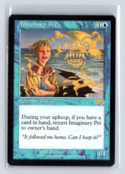 IMAGINARY PET - MTG Magic the Gathering Card - Urza's Saga - Rare - Image 1