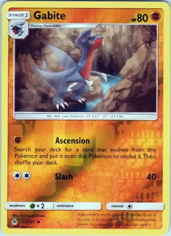 Gabite 61/131 Uncommon - Pokemon TCG SM: Forbidden Light - Reverse Holo (NM) - Image 1