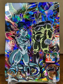 Bandai Super Dragon Ball Heroes cards MM2-053 Frieza&Cell UR Traging card - Image 1