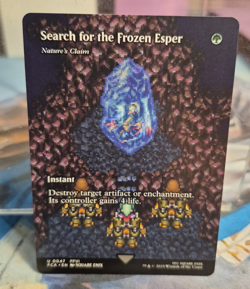 NM Search for the Frozen Esper Nature's Claim (Showcase) Final Fantasy MTG Card - Image 1