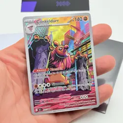 CARTA POKEMON CARD CONKELDURR 127/086 - ITA - LUCE NERA - 2025 - NEAR MINT - Image 2