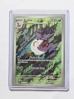 Arbok - 176/162 - Pokemon Temporal Forces Illustration Rare Card. - Image 1