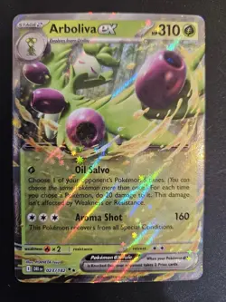 Pokemon TCG Arboliva EX Destined Rivals Card 023/182 - NM Condition - Image 1