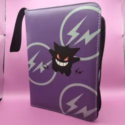 Pokemon TCG Card Binder With 50 2x2 Pages Gengar Purple - Image 1