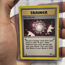 Max Revive 117/132 Gym Challenge Unlimited Regular NM/MT Pokemon Card Uncommon - Image 1