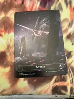 MTG Swamp 0263 Edge of Eternities Borderless Galaxy Foil NM - Image 1