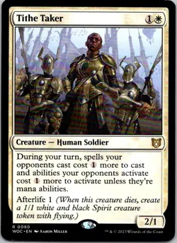 Magic the Gathering HP Tithe Take Wilds of Eldraine Commander MTG Free Shipping! - Image 1