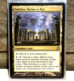 MTG English Nykthos, Shrine to Nyx NM Normal Theros Mint Condition Pack Fresh - Image 1