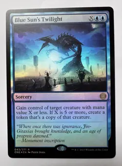 1x Foil Blue Sun's Twilight (043) Phyrexia: All Will Be One LP MTG Magic x1 - Image 1