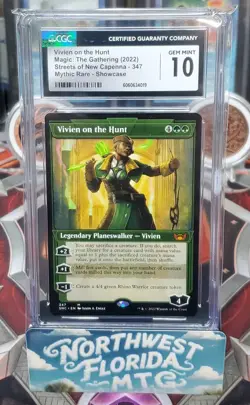 MTG - CGC Gem Mint 10 - Streets of New Capenna - Vivien on the Hunt (Showcase) - Image 1