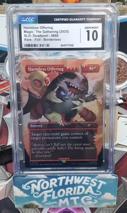 MTG - CGC Gem Mint 10 - SLD: Deadpool - Harmless Offering (Foil) Borderless - Image 1
