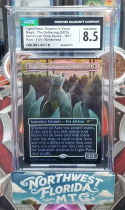Graded MTG - CGC 8.5 - SLD: Mitshiro Arita - Light-Paws, Emperor's Voice (Foil) - Image 1