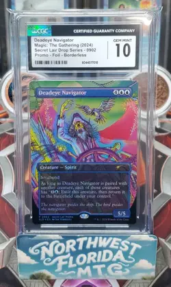 Graded MTG - CGC Gem Mint 10 - SLD: Promo - Deadeye Navigator (Foil) Borderless - Image 1