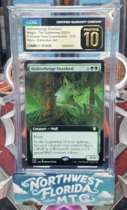 MTG - CGC Pristine 10 - VOW Commander - Hollowhenge Overlord (Extended Art) - Image 1