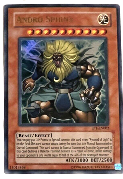 YuGiOh! - Andro Sphinx - EP1-EN002 - Unlimited - Ultra Rare - Image 1