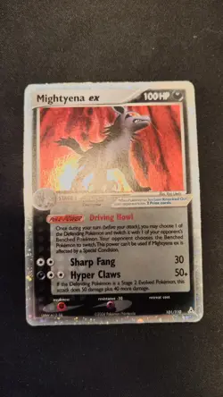 MIGHTYENA EX 101/110 (Ultra Rare) Holon Phantoms - Pokemon TCG Card English MP - Image 3