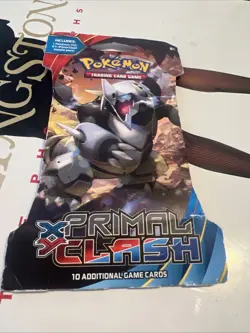 Pokemon 2015 XY Primal Clash Sleeved Booster Pack (Aggron Art) Factory Sealed - Image 1